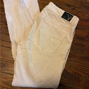 American Eagle Outfitters Cream Jeggings
